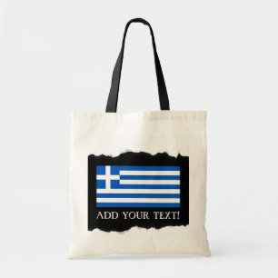 Flag of Greece Tote Bag