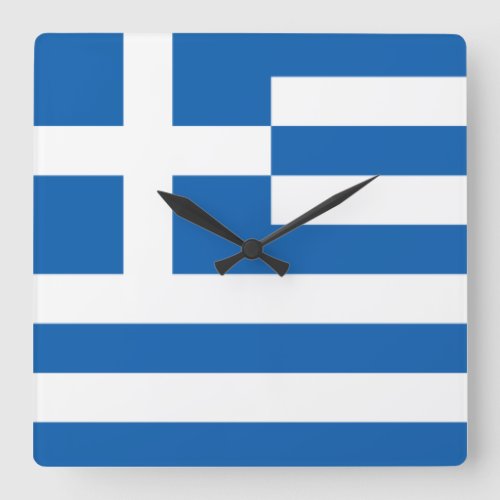 Flag of Greece Wall Clock