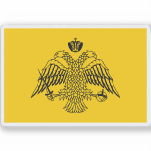 Flag of Greek Orthodox Church (1980s–present) Sticker