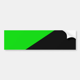 Flag of Green Anarchism Bumper Sticker