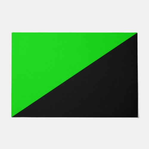 Flag of Green Anarchism Doormat