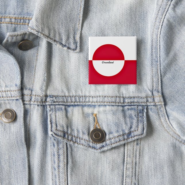 Flag of Greenland Button (In Situ)