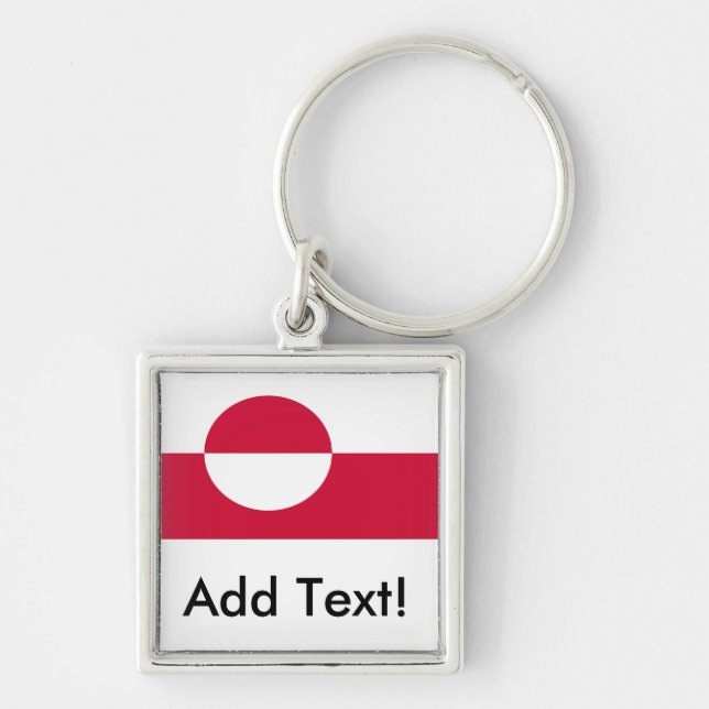 Flag of Greenland Keychain (Front)