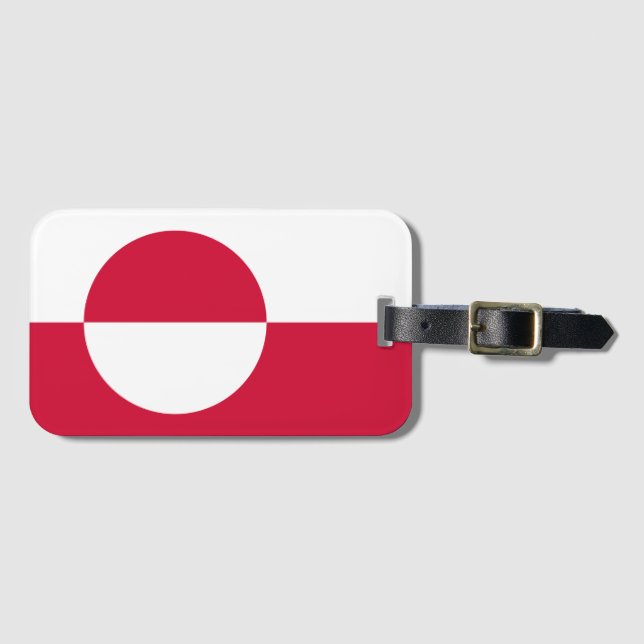 Flag Of Greenland Luggage Tag (Front Horizontal)