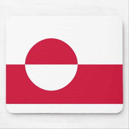Flag of Greenland Mouse Pad