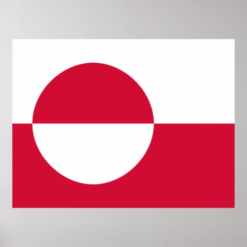 Flag of Greenland Poster