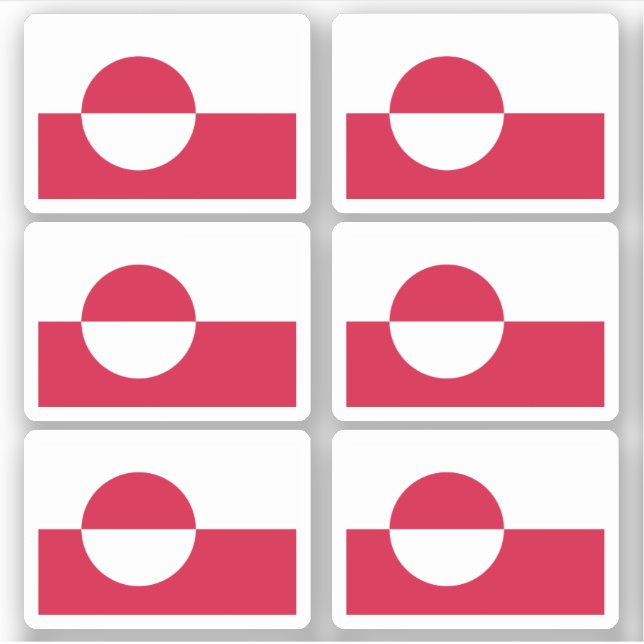 Flag of Greenland Sticker (Front)