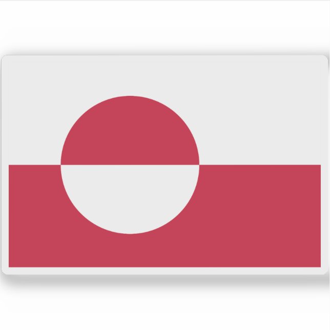 Flag of Greenland Sticker (Front)