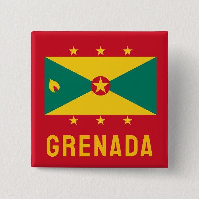 Flag of Grenada Button (Front)