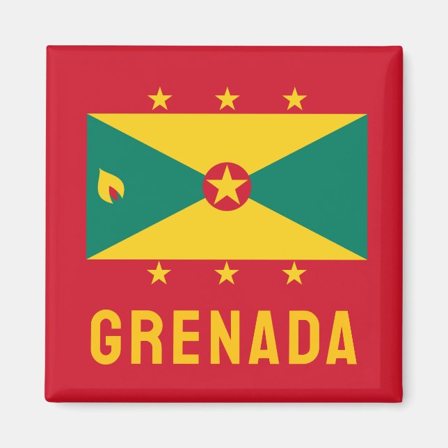 Flag of Grenada Magnet (Front)
