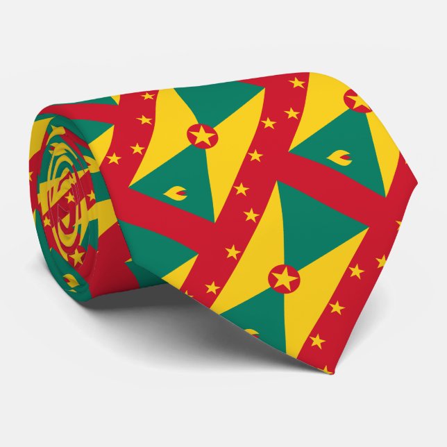 Flag of Grenada Neck Tie (Rolled)