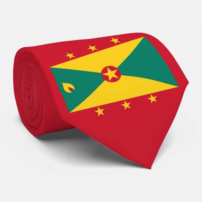 Flag of Grenada Neck Tie (Rolled)