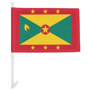 Flag of Grenada Red Green Yellow Independence Day 