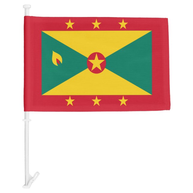 Flag of Grenada Red Green Yellow Independence Day  (Front)