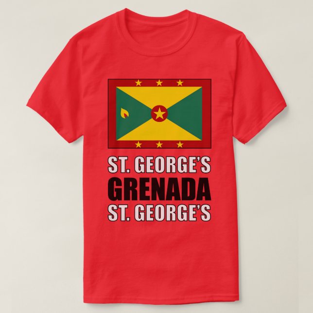 Flag of Grenada T-Shirt (Design Front)