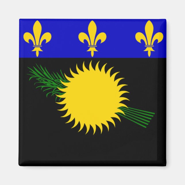 Flag of Guadeloupe Magnet (Front)
