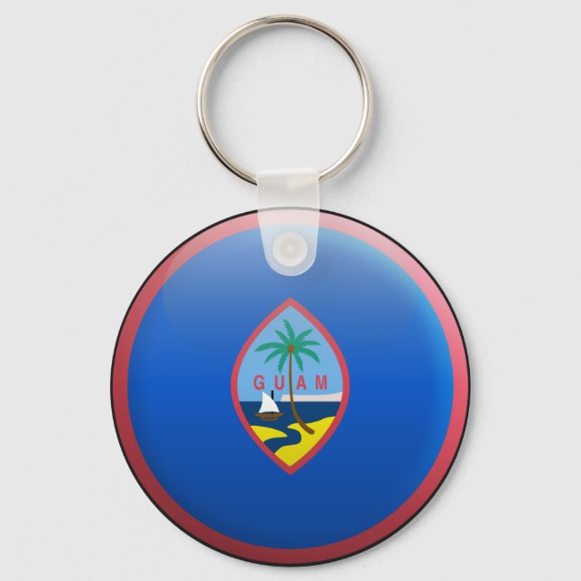 Flag of Guam Keychain (Front)