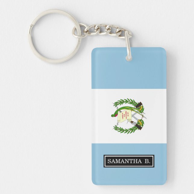 Flag of Guatamala Keychain (Front)