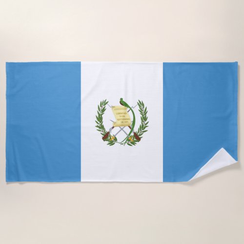 Flag of Guatemala Beach Towel