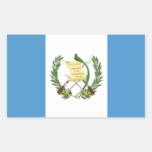 Flag of Guatemala _ Central American Rectangular Sticker