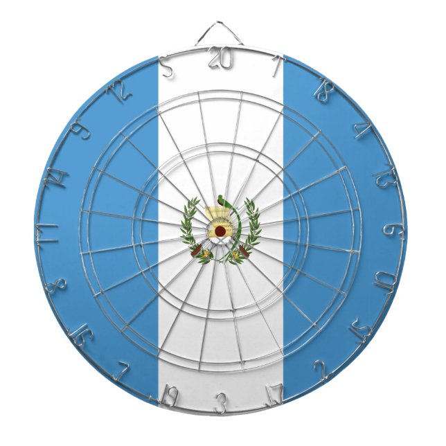 Flag of Guatemala Dart Board (Front)