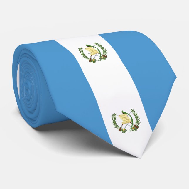Flag of Guatemala Neck Tie (Rolled)