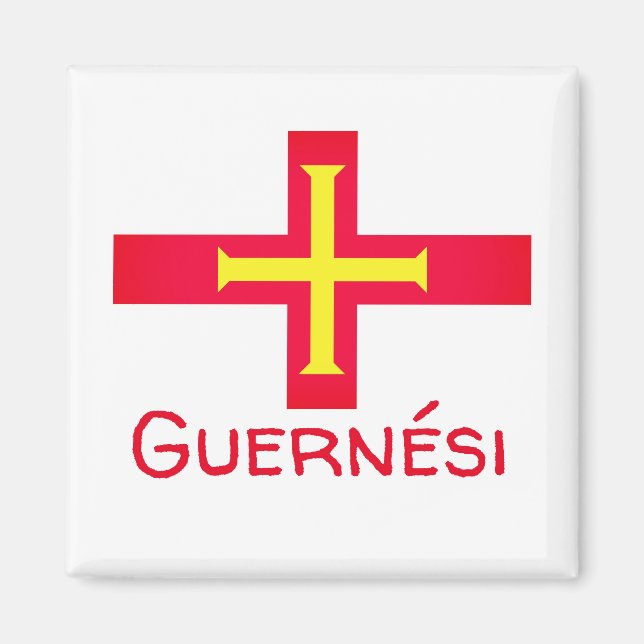 Flag of Guernési Magnet (Front)