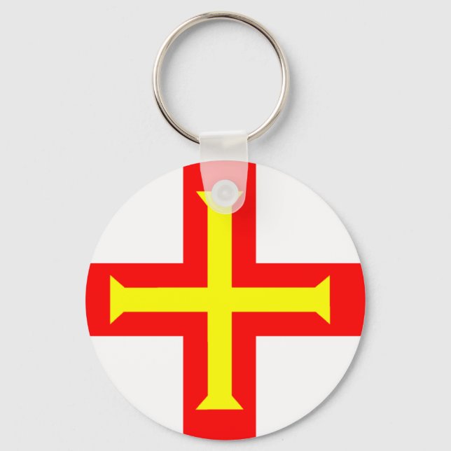 Flag of Guernsey Keychain (Front)