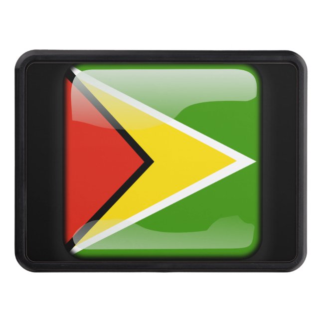 Flag of Guyana Hitch Cover (Front)