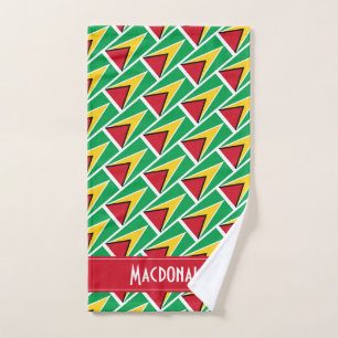 FLAG OF GUYANA Personalized Carnival Sports Hand Towel