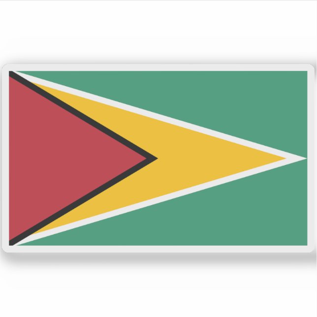 Flag of Guyana  Sticker (Front)