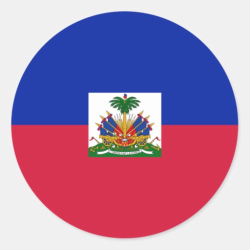 Flag of Haiti Classic Round Sticker