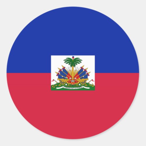 Flag of Haiti Classic Round Sticker