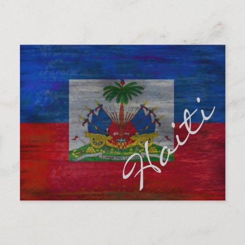 Flag of Haiti _ Haitian Flag _ Personalise Postcard