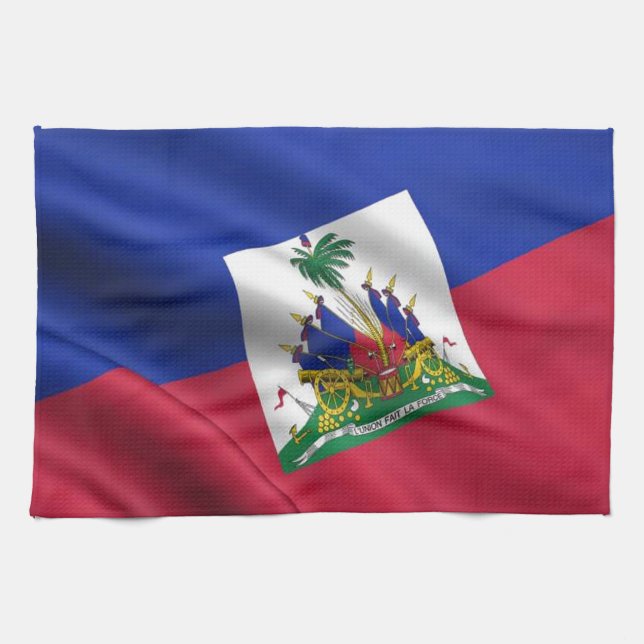 FLAG OF HAITI TOWEL (Horizontal)