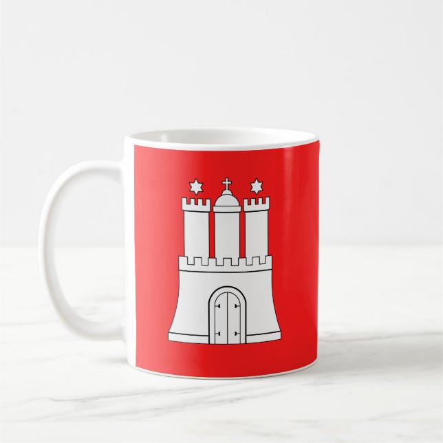 Flag of Hamburg Coffee Mug (Left)