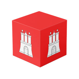 Flag of Hamburg Cube