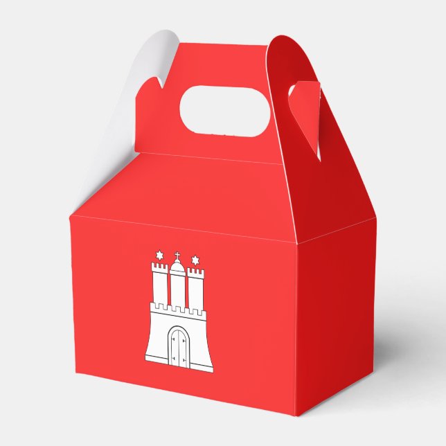 Flag of Hamburg Favor Box (Front Side)