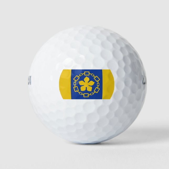 Flag of Hamilton, Ontario Golf Balls (Front)