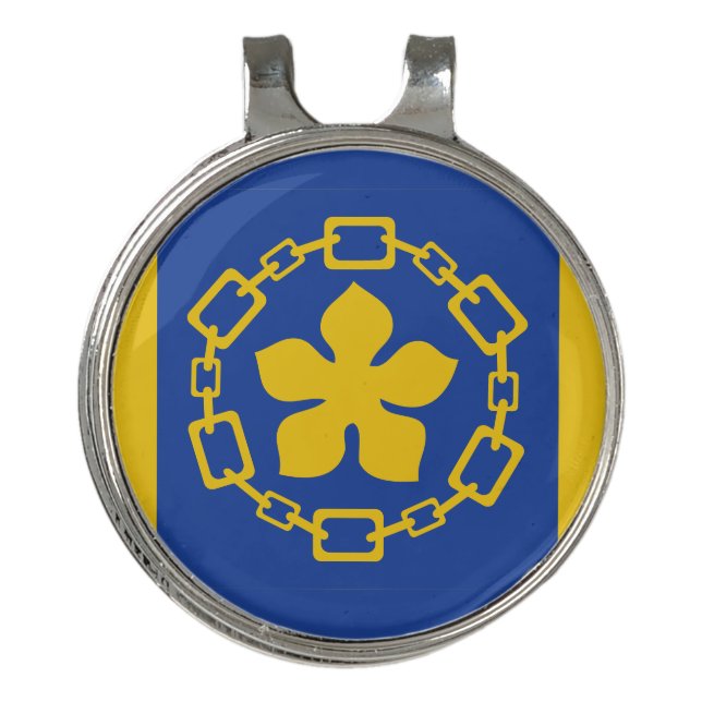Flag of Hamilton, Ontario Golf Head Cover Golf Hat Clip (Front)