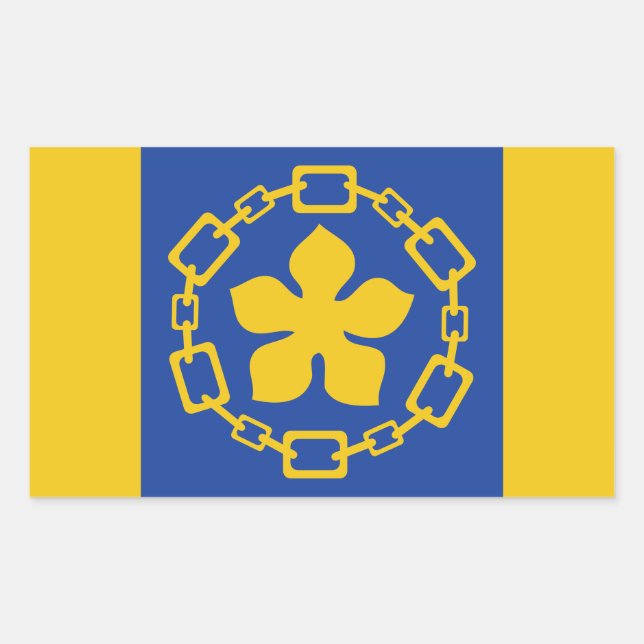 Flag of Hamilton, Ontario Rectangular Sticker (Front)