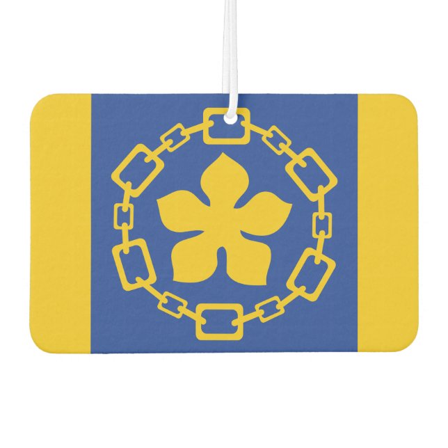 Flag of Hamilton, Ontario Serving Tray Air Freshener (Front)