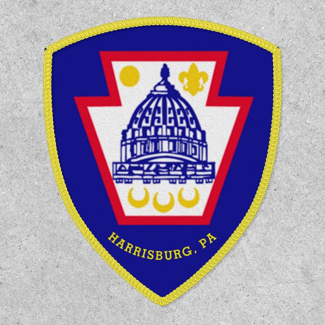 Flag of Harrisburg, Pennsylvania Patch (Front)