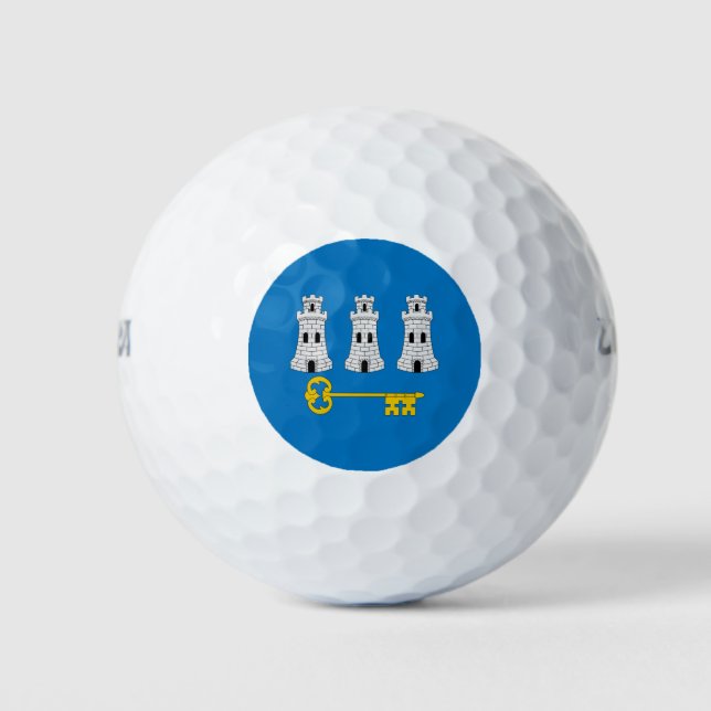 Flag of Havana, Cuba Golf Balls (Front)