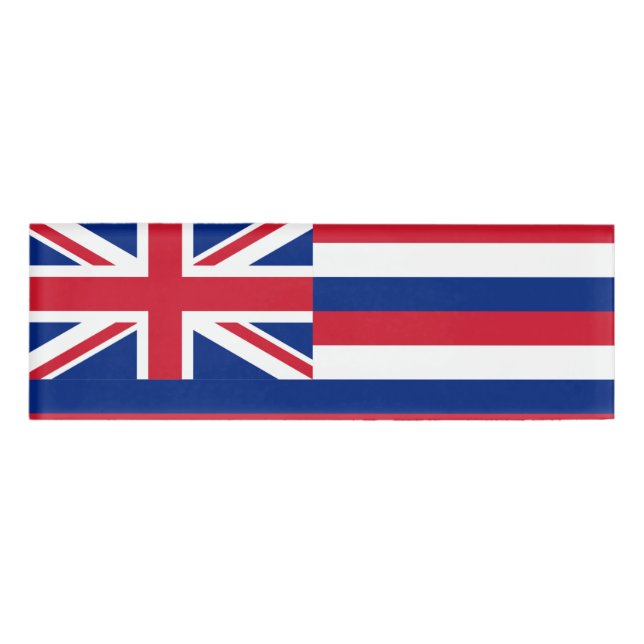 Flag of Hawaii Name Tag (Front)