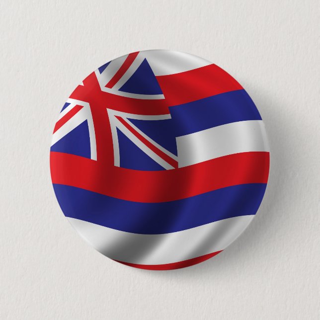 Flag of Hawaii Pinback Button (Front)