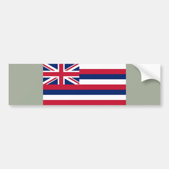 Flag of Hawaii (US State) Bumper Sticker (Front)