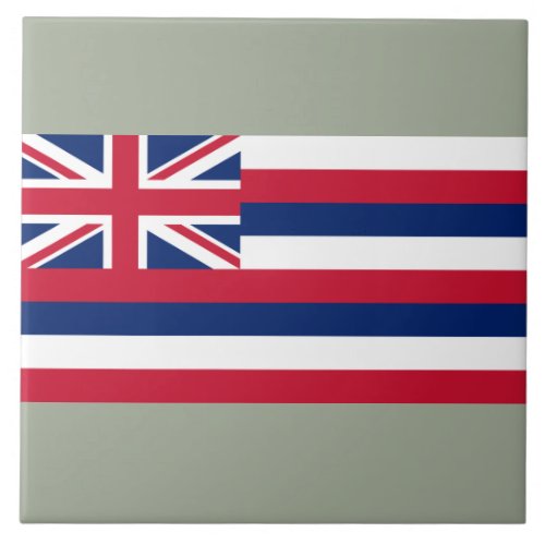 Flag of Hawaii US State Ceramic Tile