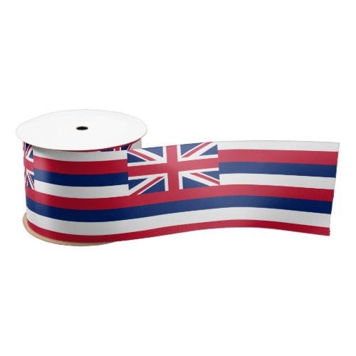 Flag of Hawaii US State Satin Ribbon