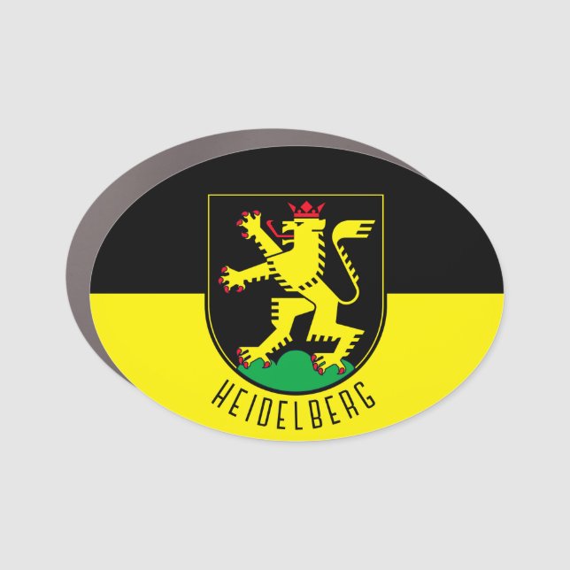 Flag of Heidelberg - GERMANY Car Magnet (Front)
